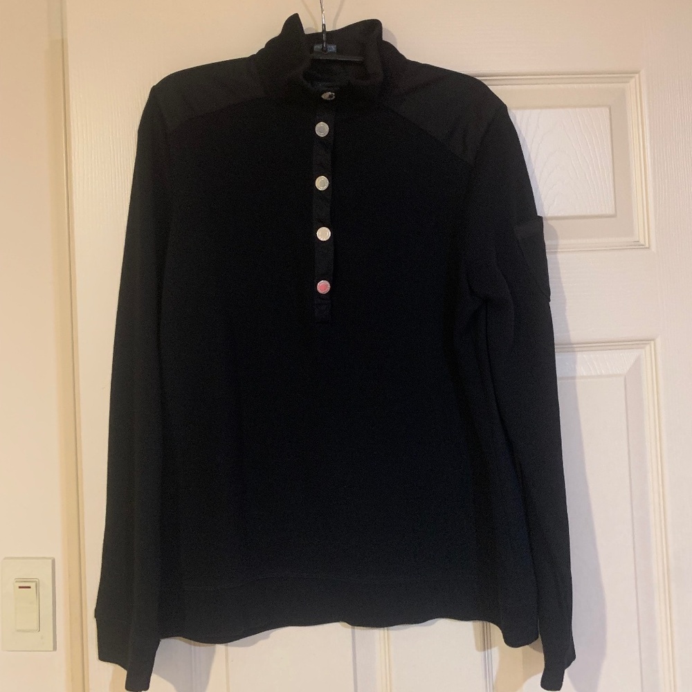 Lauren Ralph Lauren Black Pullover Top sz M
